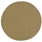 8' X 8' Tan Round Indoor Outdoor Area Rug