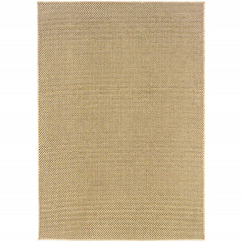2' X 4' Beige Chevron Indoor Outdoor Area Rug