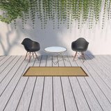 8' Beige Indoor Outdoor Area Rug