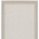 8' X 10' Gray And Ivory Indoor Outdoor Area Rug