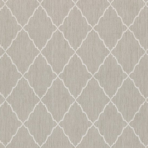 8' X 10' Gray And Ivory Indoor Outdoor Area Rug