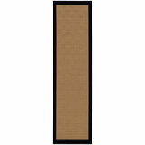 2' X 3' Beige And Black Indoor Outdoor Area Rug
