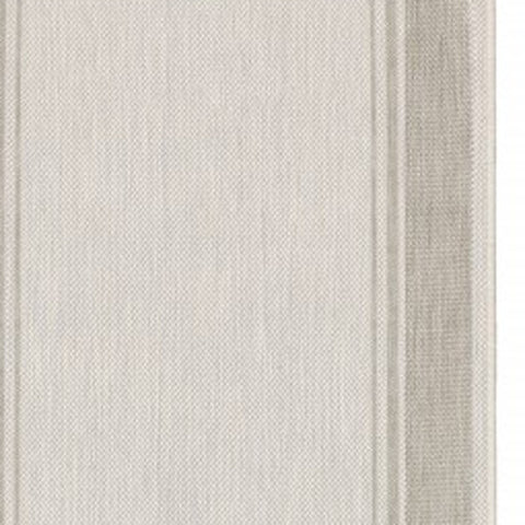 3' X 6' Gray And Ivory Indoor Outdoor Runner Rug