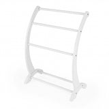 Glossy White Blanket Stand