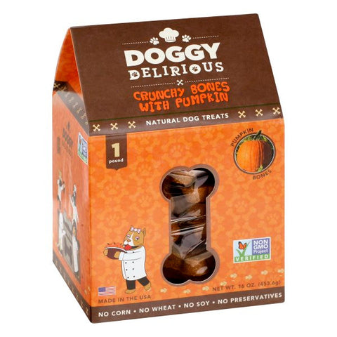 DOGGY D PUMPKIN BONES  ( 6 X 16 OZ   )