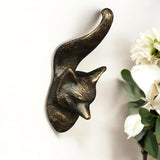 5" Brass Cast Iron Fox Dimensional Hanging Wall Hook
