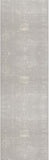 2' X 8' Modern Gray Distressed Runner Rug