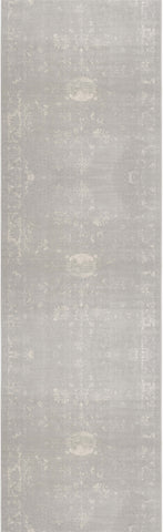 2' X 8' Modern Gray Distressed Runner Rug