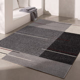 4' X 6' Gray Modern Geometric Area Rug