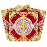 5" X 5" Golden Ruby Removable  Peel And Stick Tiles