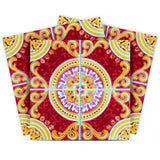 7" X 7" Golden Ruby Removable  Peel And Stick Tiles