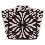6" X 6" Cinnamon Swirl Peel And Stick Removable Tiles