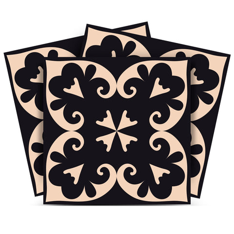 6" X 6" Black Sheep Peel And Stick Removable Tiles