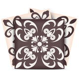5" X 5" Light Brown And White Mosaic Peel And Stick Removable Tiles
