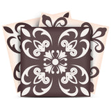 8" X 8" Light Brown And White Mosaic Peel And Stick Removable Tiles