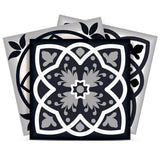 5" X 5" Black White And Tan Peel And Stick Removable Tiles