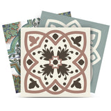 5" X 5" Vintage Sage Mosaic Peel And Stick Removable Tiles