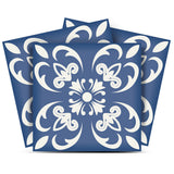 6" X 6" Wedgwood Blue And White  Peel And Stick Removable Tiles