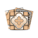 8" X 8" Shades Of Taupe Mosaic Peel And Stick Removable Tiles