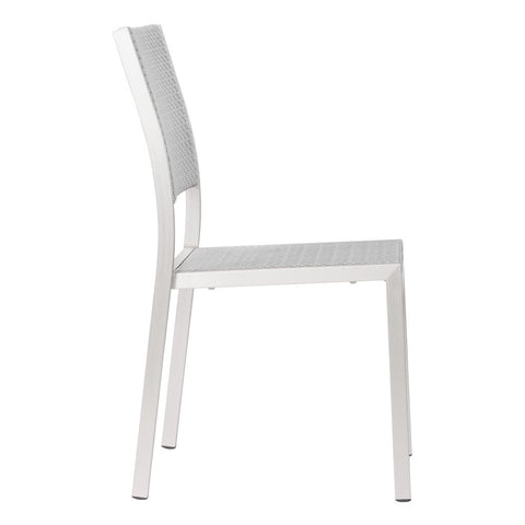Set of Two 18" White Side Chair