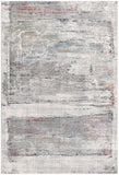 5' X 8' Gray Abstract Irregular Blocks Area Rug
