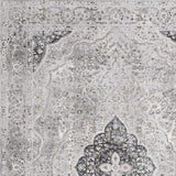 5' X 8' Gray Distressed Decorative Area Rug