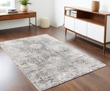 4' X 6' Gray Abstract Patterns Area Rug