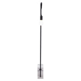 59" Black And White Steel LED Floor Lamp