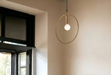 Gold Ring Metal Dimmable Chandelier