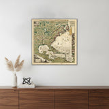 Vintage 1773 Map Of British Empire In North America Unframed Print Wall Art