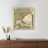 Vintage 1771 Map Of North America Unframed Print Wall Art
