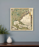 Vintage 1771 Map Of North America Unframed Print Wall Art