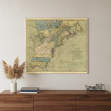 Vintage 1771 Map Of North America Unframed Print Wall Art