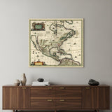 Vintage 1846 Map Of Mexico Unframed Print Wall Art