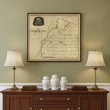 24" X 28" Map Of Kentucky Mammoth Cave Vintage  Poster Wall Art
