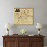 16" X 20" Map Of Kentucky Mammoth Cave Vintage Poster Wall Art