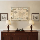 20" X 28" Map Of Tombstone Mining District Vintage Travel Poster Wall Art