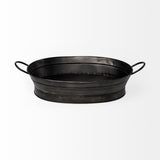 14" Black Metal Basket