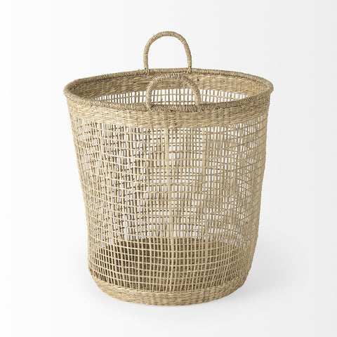 Set of Three Natural Wicker Basket