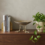 13" Gold Metal Round Centerpiece Bowl