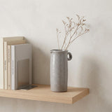 9" Gray Cylinder Ceramic Urns Jars