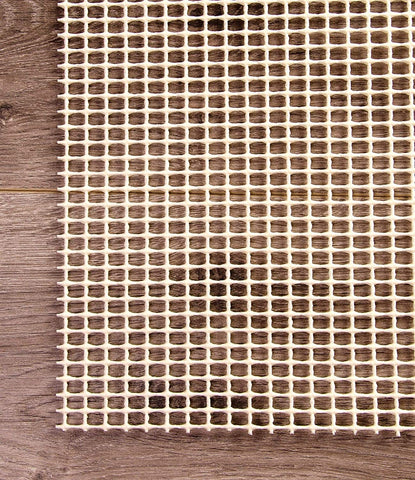 5' x 7' Ivory Striped Weave Non Slip Rug Pad