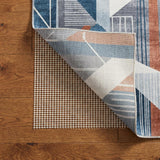 8' x 10' Ivory Striped Weave Non Slip Rug Pad