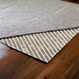 8' x 10' Ivory Striped Weave Non Slip Rug Pad