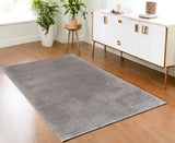 4' X 6' Gray Modern Solid Shag Area Rug