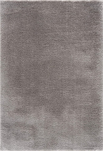 5' X 8' Gray Modern Solid Shag Area Rug