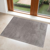3' X 5' Ivory Modern Solid Shag Area Rug