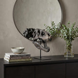 12" Brown Fabric Dinosaur Tabletop Sculpture
