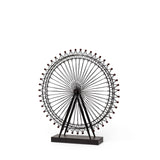 27" Black Metal Tabletop Sculpture