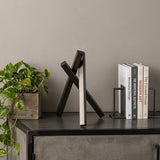 10" Black Metal Abstract Tabletop Sculpture